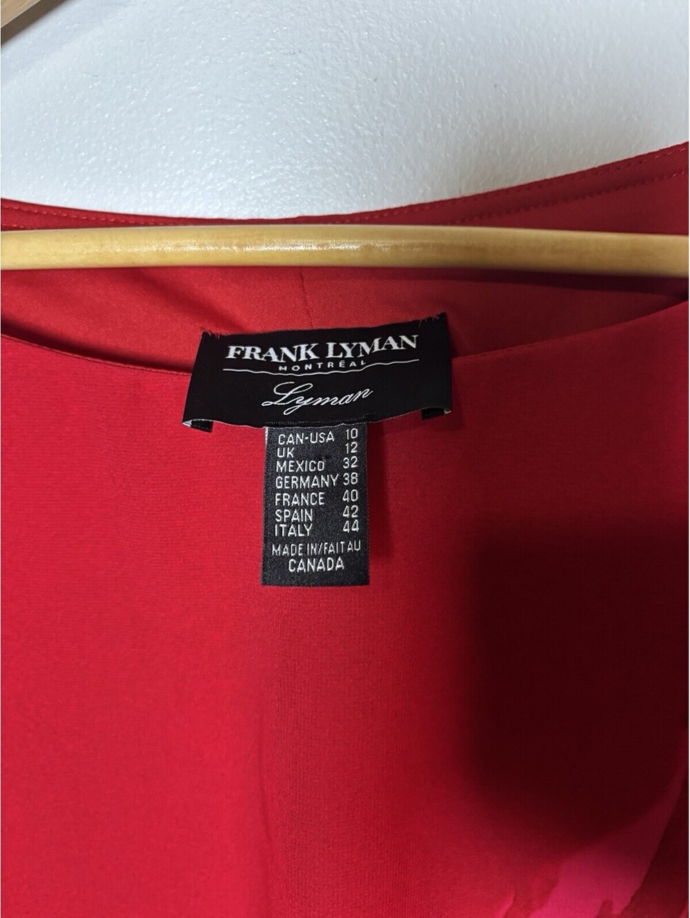 Frank Lyman Floral Cape Sheath Dress Overlay Dress Red/Fuschia - Picture 7 of 8